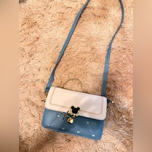 Disney Mickey Blue and Cream Crossbody Bag